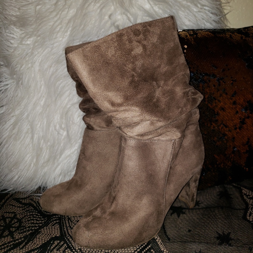Tan High Heel Boots